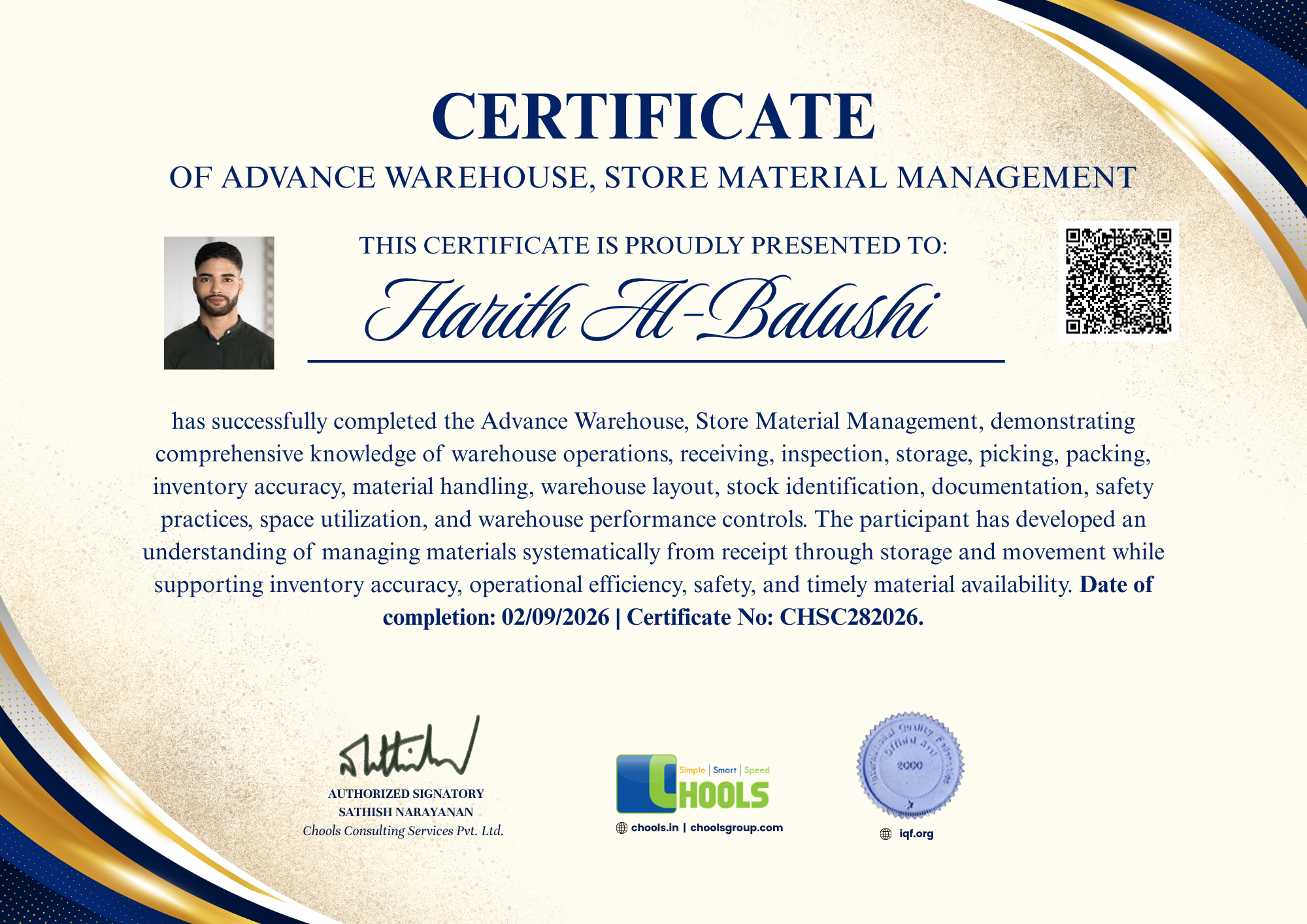 Emerging Business Program Certificate